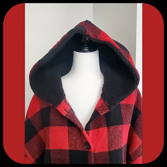DESIGN LAB || Oversized Buffalo Plaid Coat (SIZE S) - Picture 4 of 6